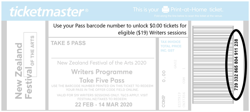 Take Five Pass Barcode